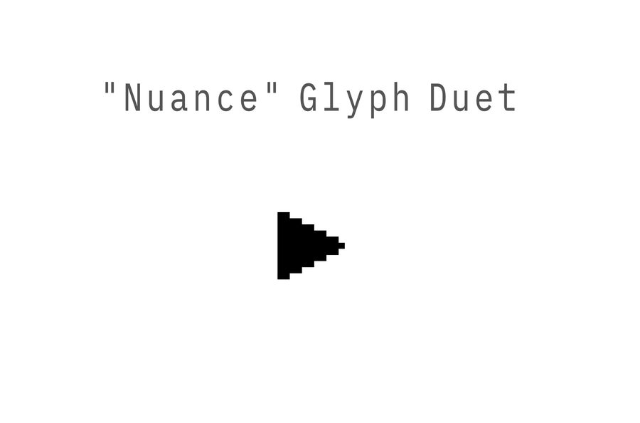 “뉘앙스” 글리프 듀엣 “Nuance” Glyph Duet 작업 사진